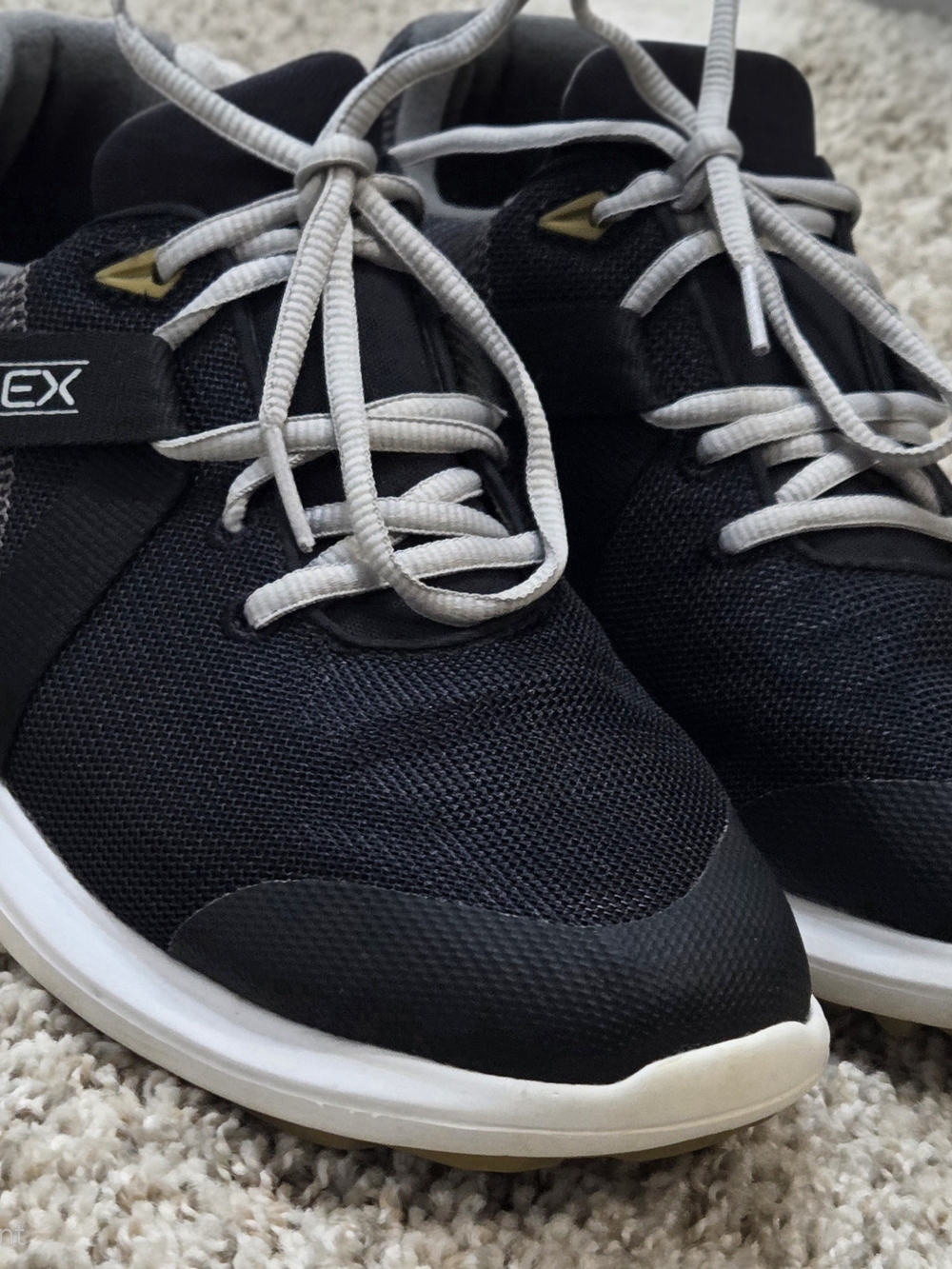 FootJoy FJ Flex Spikeless Men's Golf Shoes 7.5‎ XW Extra Wide Black Charcoal